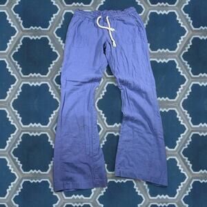 Roxy blue linen pants in